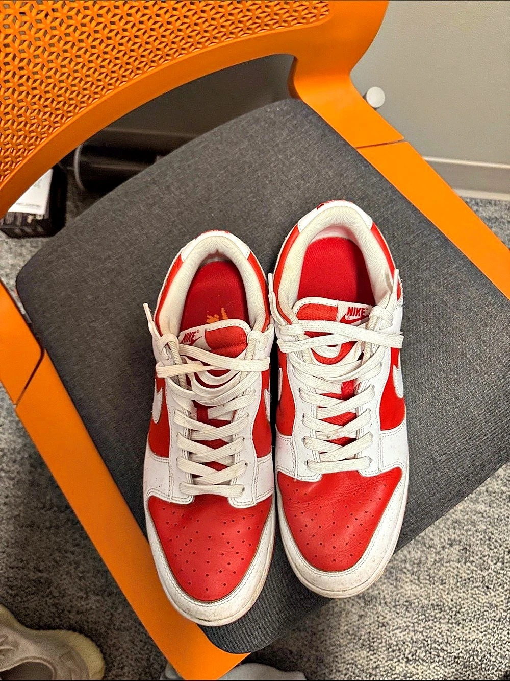 Nike Dunk Low Red & White Baby 12